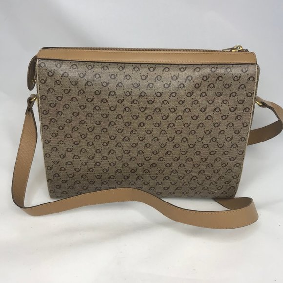 Flavi Vismano Firenze Tan Vintage Crossbody Purse - Picture 3 of 6